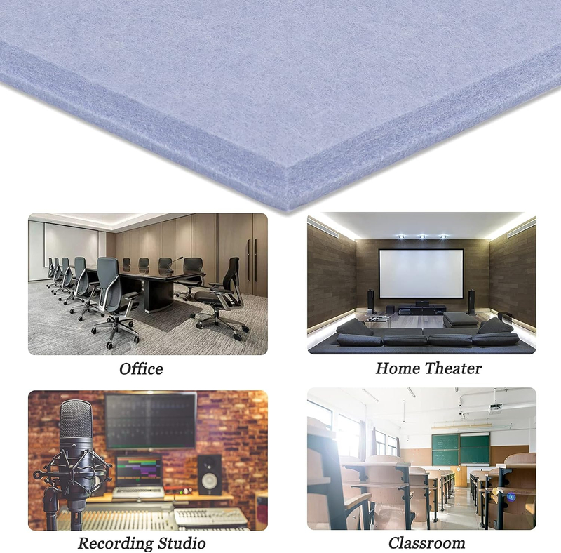  Charcoal Marble Charcoal Sky 9mm 12mm Architectural Acoustics Decorative PET Felt Polyester Acoustic Panels