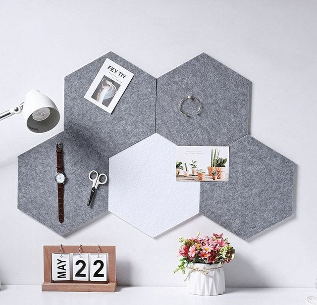 VIGOR 100% Recycle Hexagon Polyester Wall Decor Sound Diffuser Panel 3d Acoustic Panels For Recording Studio