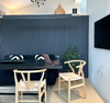Apartment Interior Wall and Ceiling Soundproof Pet Wood Veneer Slatted Acoustic Panel