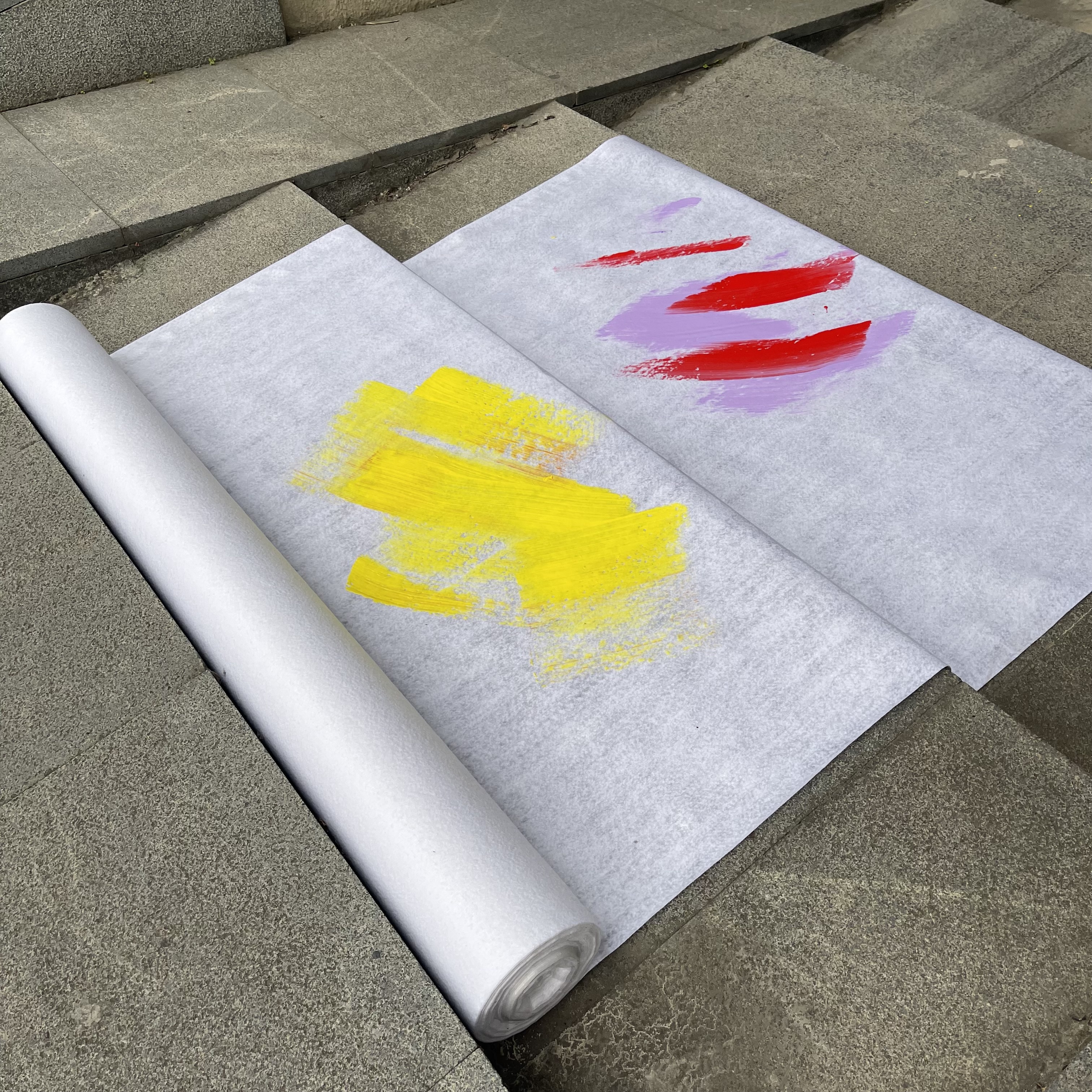 100% Polyester Material Painter Fleece Multicoloured Cotton Fabric Recycled Felt Made of Synthetic Fibers