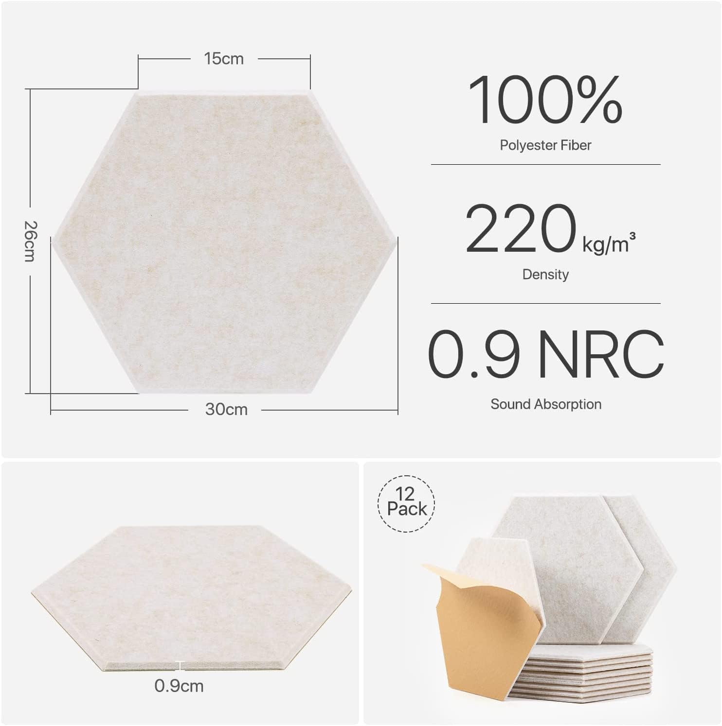 Architecturally Decorative Formaldehyde-free Sound-absorbing Acoustic PET Felt Circular Ceiling Panel