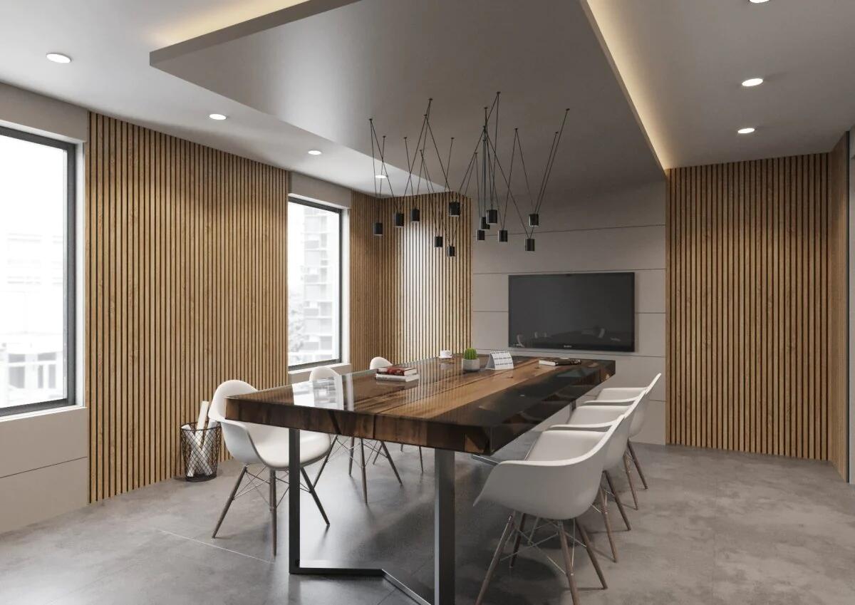 Wood Acoustics Panel Soundproofing Interior Decorating For Places Needing Sound-Absorbing
