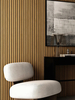 Natural Veneer Oak Acoustic Panels Slat Wooden Wool Slatted Decorative Acoustic Wood Wall Panel Sound Proof Wall Panels