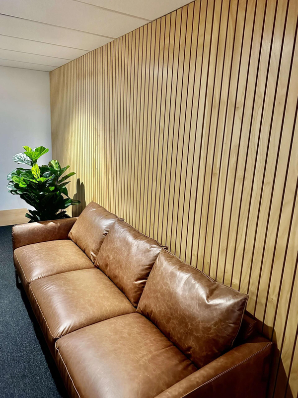Luxury Flexible Apartment Wall Ceiling Soundproofing Sound Absorb Material Mdf Pet Board Acoustic Wooden Slat Wall Panels
