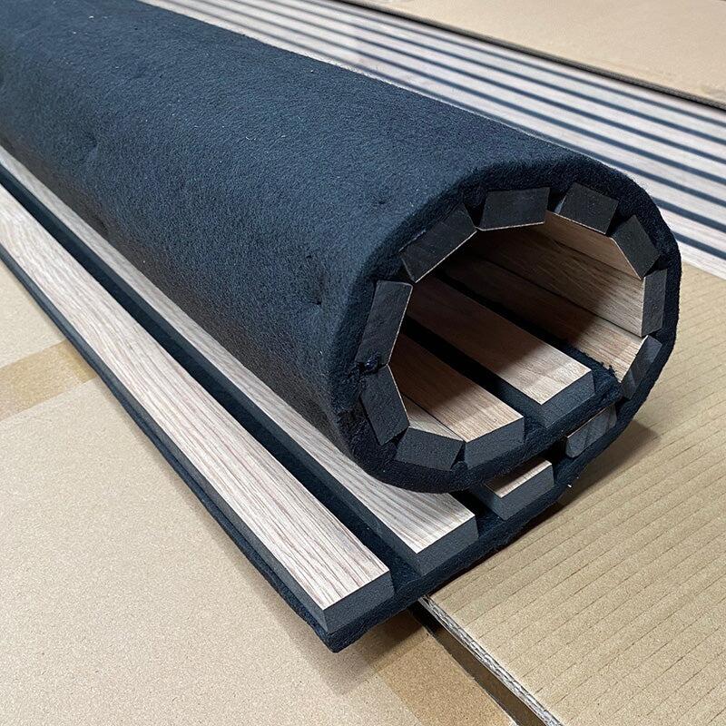 Veneer Wood Slat Pet MDF Acoustic Panel Interior Soundproofing Wall Ceiling Building Material Board Tile