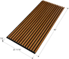 Vigor 3D Soundproof Buliding Material Polyester Felt Backing Wood Slat Acoustic Panel