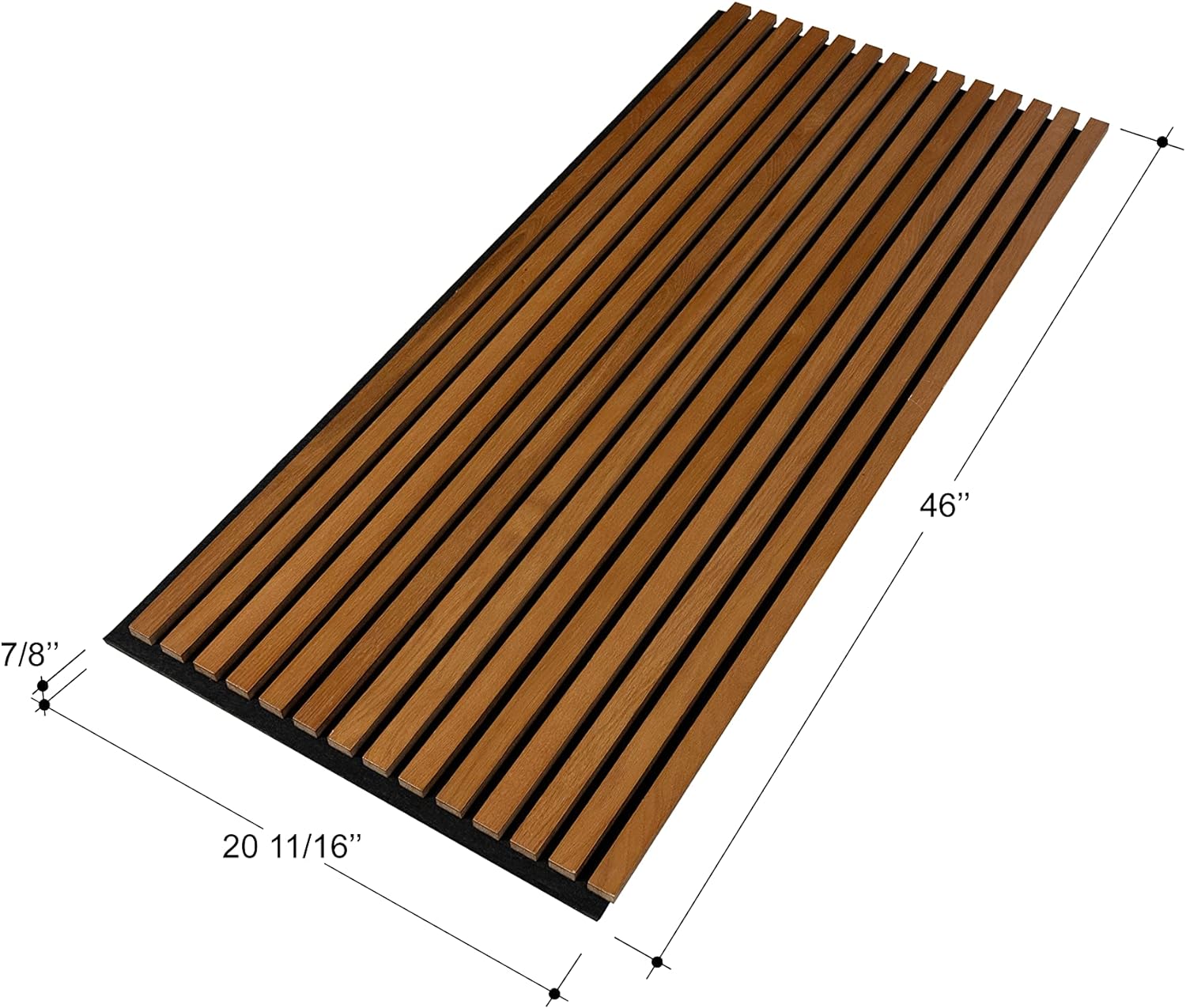 Vigor 3D Soundproof Buliding Material Polyester Felt Backing Wood Slat Acoustic Panel