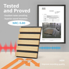 Contemporary Oak Flexible Natural Walnut Better Sound Absorption MDF Slat Wood Wall Panels