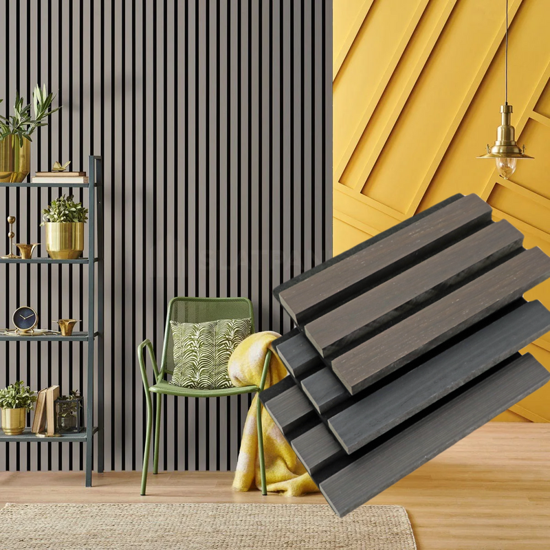 600*3000mm 3D Soundproofing Wooden Slat Wall MDF Wood Veneer Pet Acoustic Panel