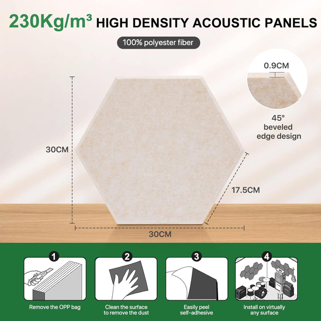 12mm 100% POLYESTER decorative eco-friendly acoustic pet panels board for home theater