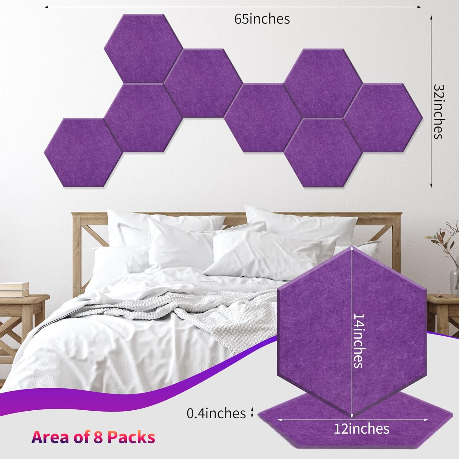Soundproofing Polyester Fiber Adhesive Decoration Sound Absorbing Acoustic Panel