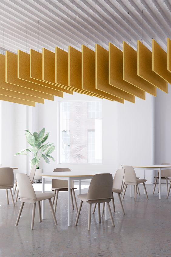  Acoustic Insulation Carving Easy Install Acoustic Polyester Panel Acoustic Pet Panels Suspended Space Divider 