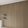 Soundproofing Wooden Slats Wall Covering MDF Slatted Wood Veneer Pet Acoustic Panel