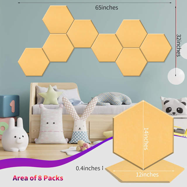 Architecturally Decorative Formaldehyde-free Sound-absorbing Acoustic PET Felt Standing Partition Wall