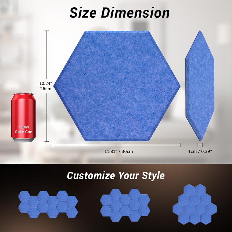 Eco-Friendly Formaldehyde-free Soundproof Acoustical Wall Panels with self-adhesive design