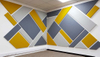  Acoustic Insulation Carving Easy Install Acoustic Polyester Panel Acoustic Pet Panels Suspended Space Divider 