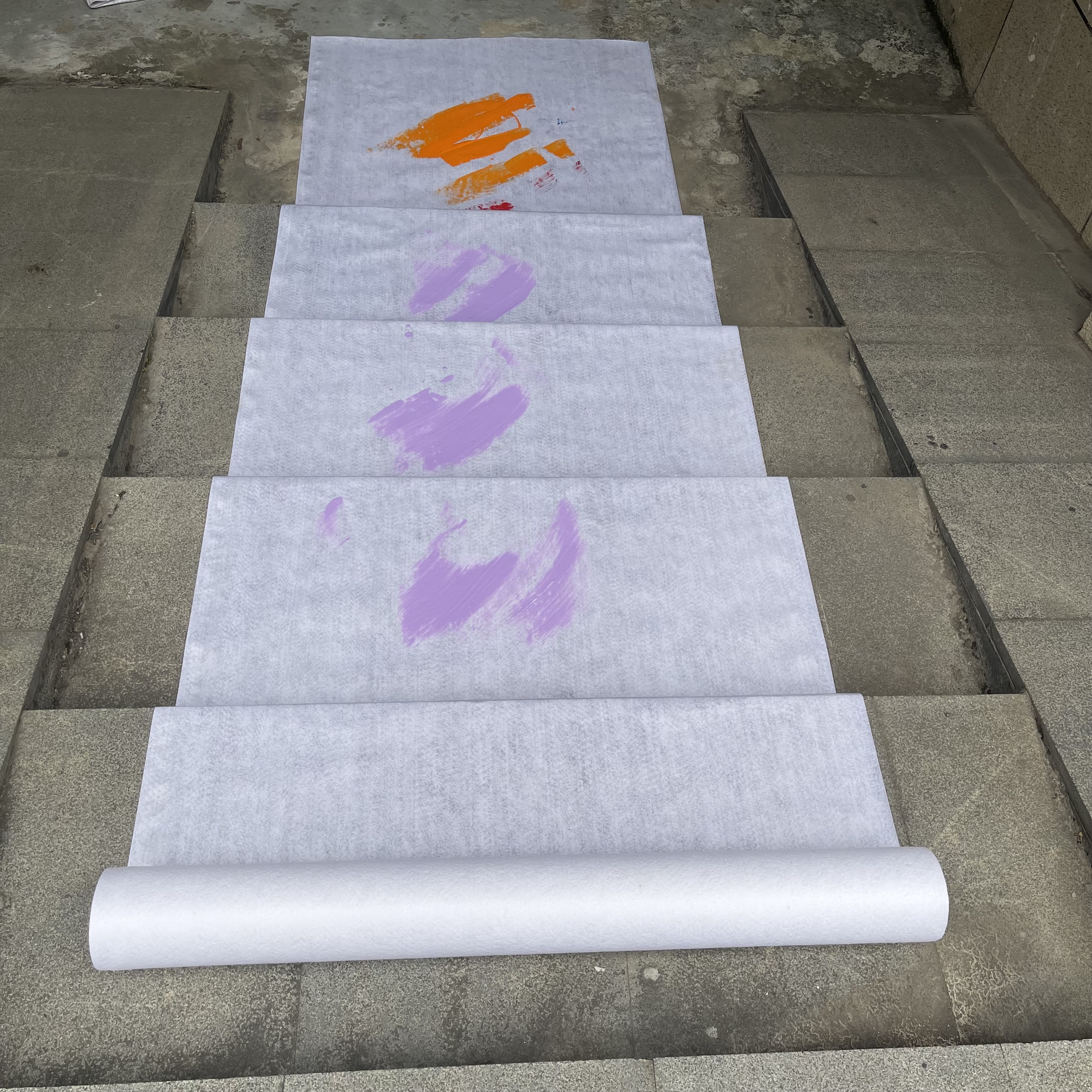 160gr 1x25m 0.65*25m Painter's Cover Fleece Non-slip Cover Film Renovation Fleece 
