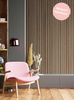 Noise Absorbing Eco Wooden Veneer MDF Slats Slatted Timber Acoustic Panels Pet Felt Backing for Walling and Ceiling