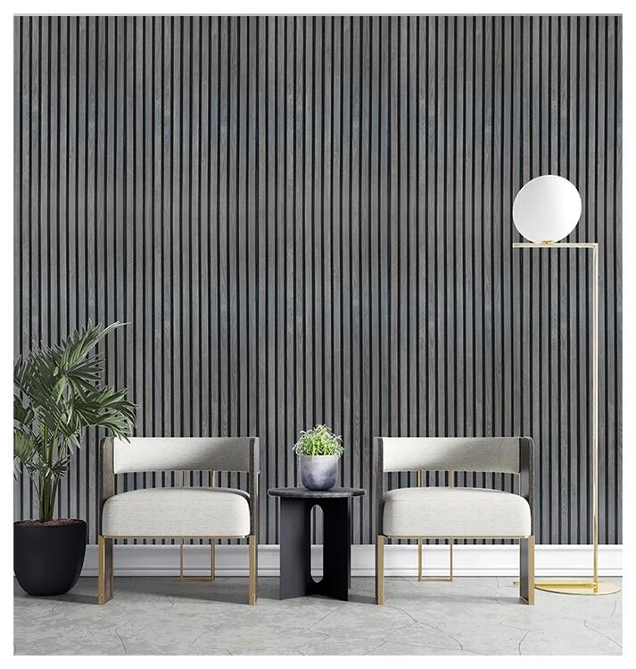 European Standard Eco-Friendly Polyester Fiber Soundproofing Slat Wooden Wall Acoustic Panel Akupanel