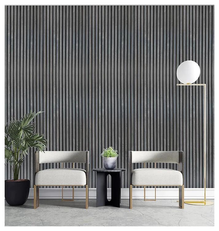 Slat Wooden Panel Soundproof Acoustic Pet Felt Building Material Ceiling Panel