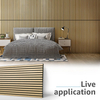 Smoked Walnut Natural Color Wooden Soundproof Slat Acoustic Panel