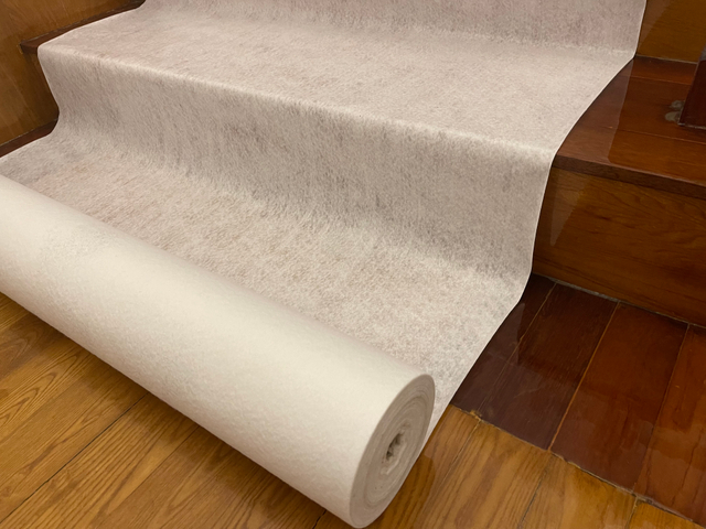 Breathable Self Adhesive Floor Protection Felt Roll Paint Cover Fleece Floorliner Paint Protection