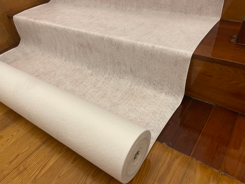 Breathable Self Adhesive Floor Protection Felt Roll Paint Cover Fleece Floorliner Paint Protection