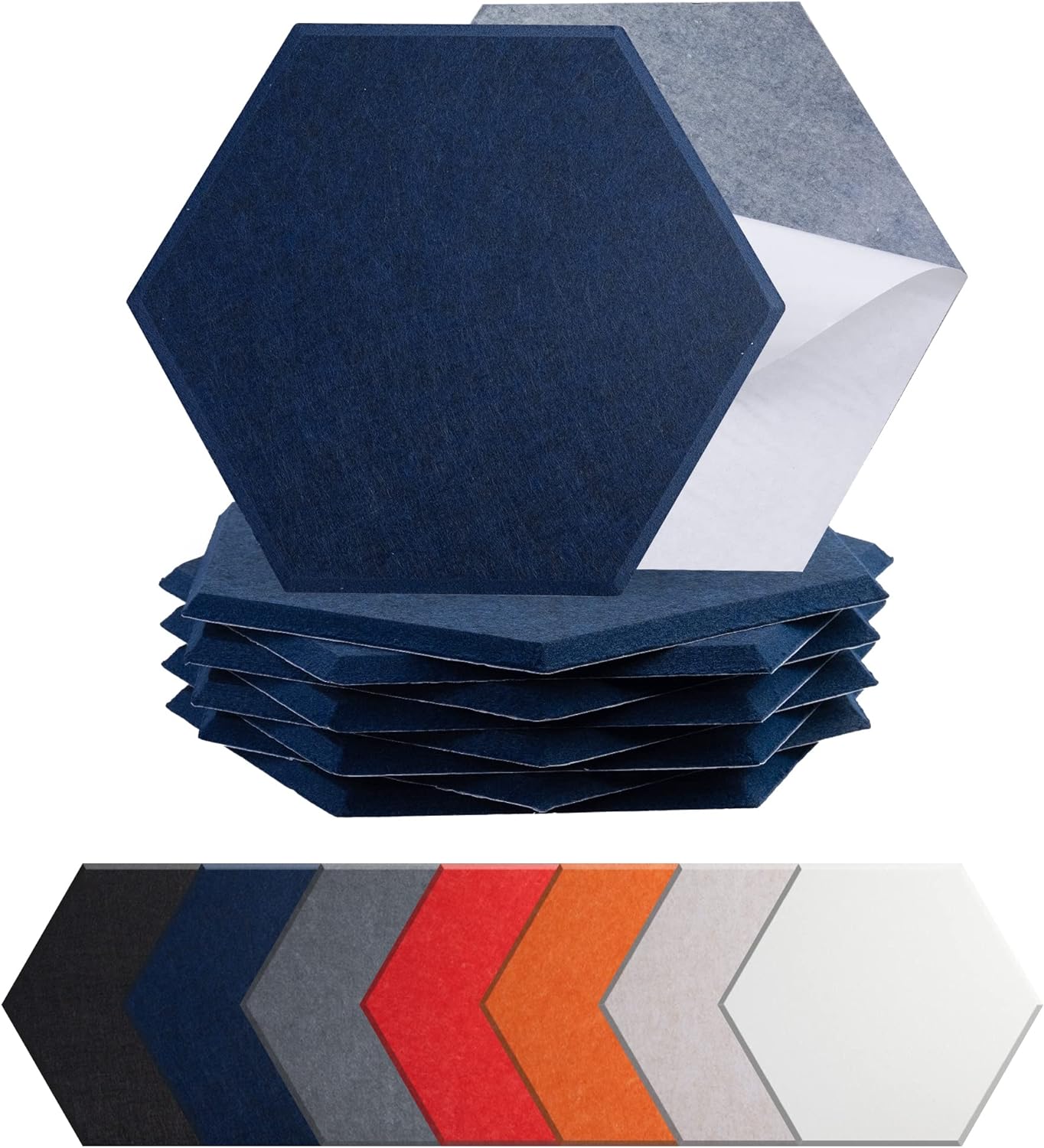 Flame Resistant Multiple Shapes Sizes Hexagon Sound Proof Dampening Panels for Recording Studio Home Offices
