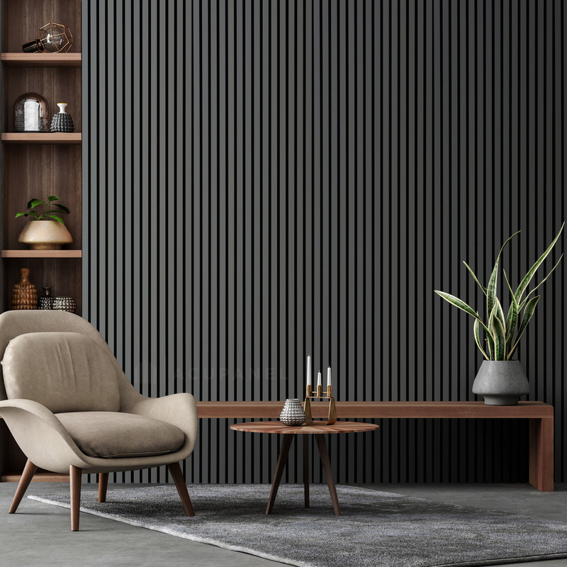 Vigor Soundproof Acoustic Pet Felt Wooden Wall Slats MDF Ceiling Panel