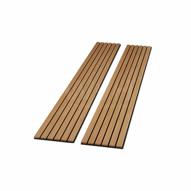 3D Customized Decorative Soundproofing Slats Wall Covering Wood Veneer Felt Acoustic Panel