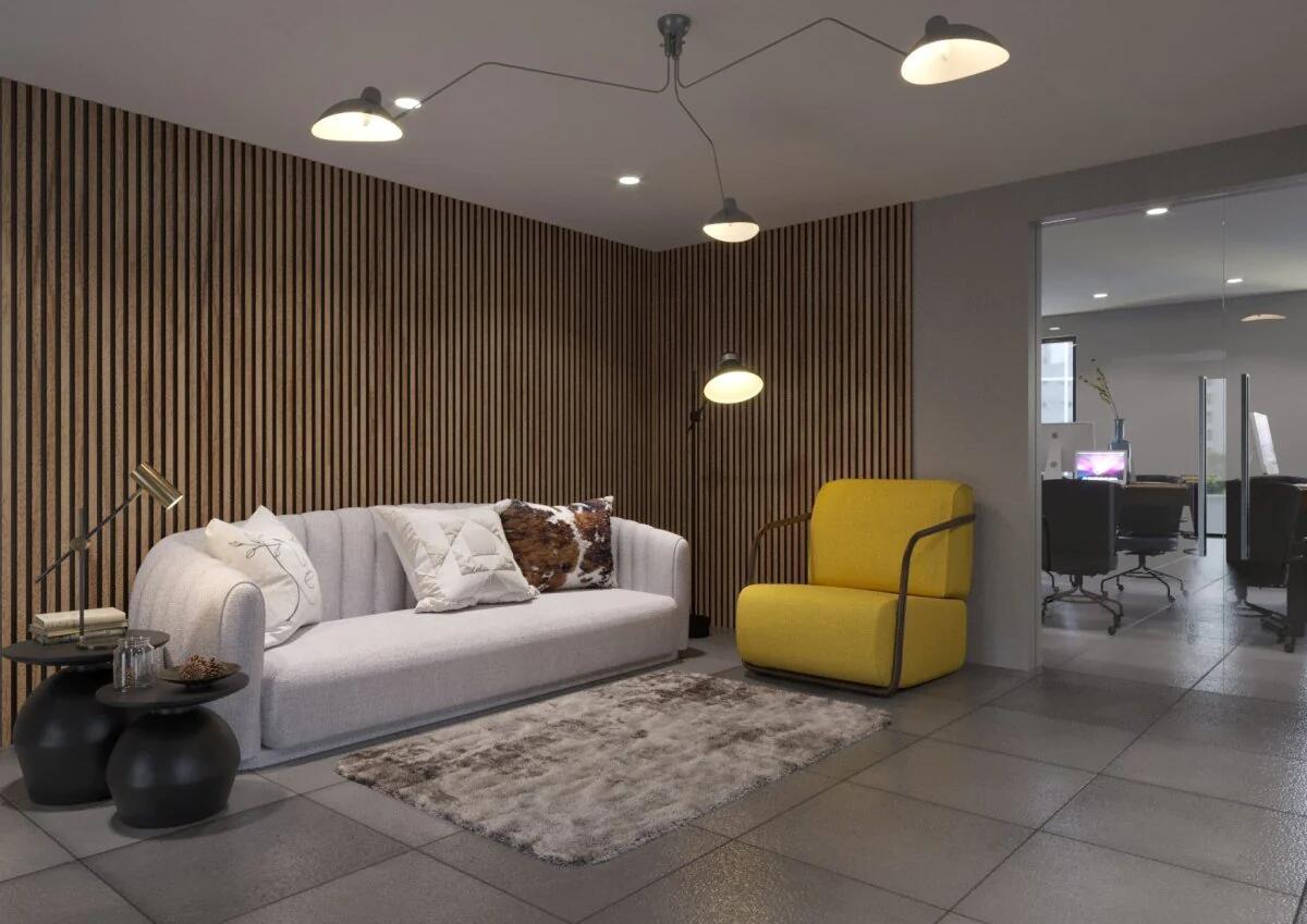 Wood Acoustics Panel Soundproofing Interior Decorating For Places Needing Sound-Absorbing
