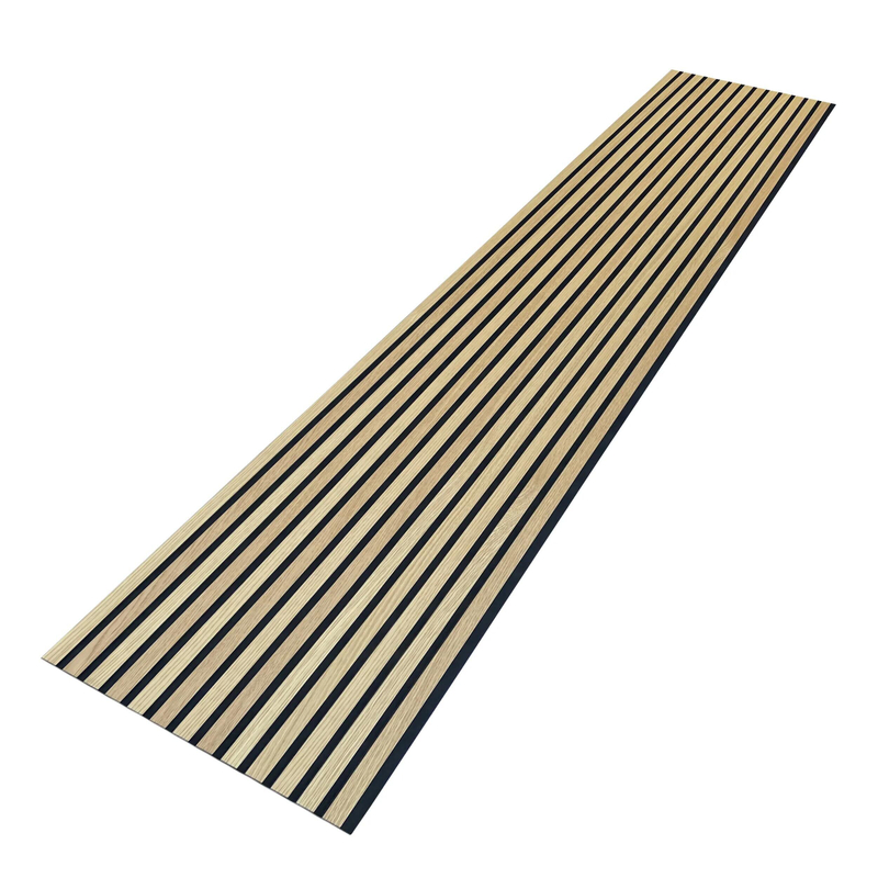 Acoustic Interior Ceiling Decoration Fluted Wood Slat Acoustic Board Wall Panels