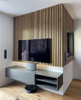 Slat Acoustic Polyester Pet Panel with MDF Slatted Wooden Board