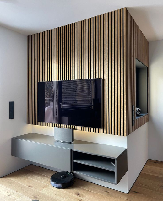 Slat Acoustic Polyester Pet Panel with MDF Slatted Wooden Board