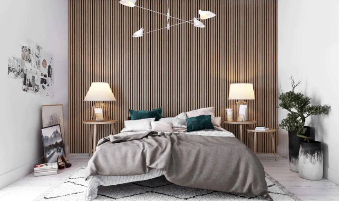 VIGOR 240X60cm Factory Direct Modern Interior Decoration akustik panel holz