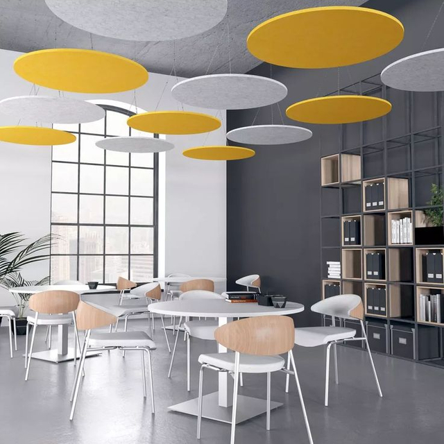 Decorative Acoustic Panel Ceiling Circle Sound Absorbing Panels Hexagonal Acoustic Panels