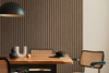 Natural Oak Acoustic Slat Wood Paneling for Soundproofing Walls