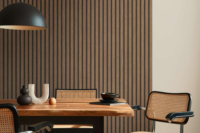 Natural Oak Acoustic Slat Wood Paneling for Soundproofing Walls
