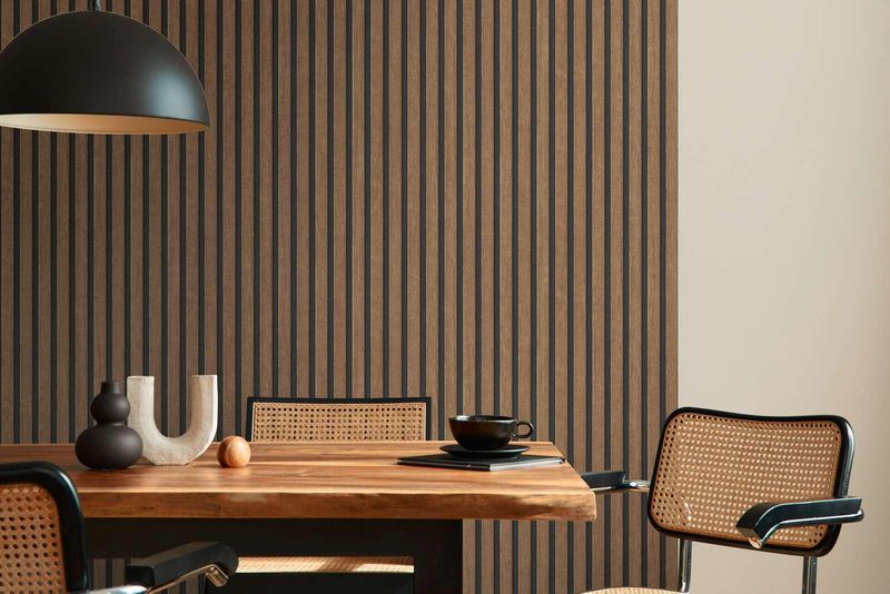 Natural Oak Acoustic Slat Wood Paneling for Soundproofing Walls