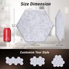 3D Cuttable Diy Decorative Wall Eco-friendly Polyester Pet Ceiling Acoustic Panels