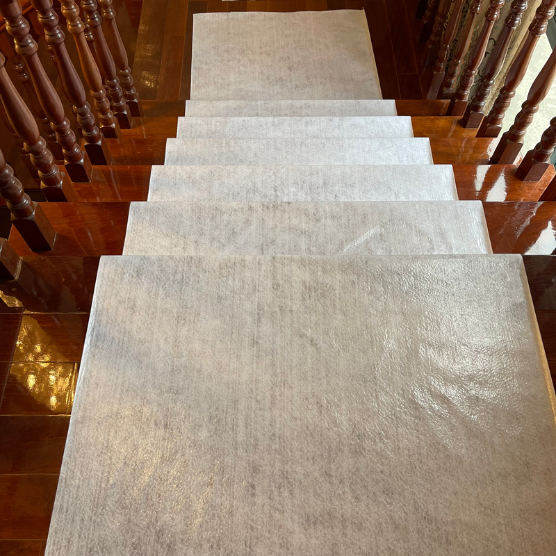 160gr 1x50m Temporary floor protection bulk white sticky felt abdeckvlies selbstklebend
