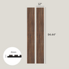 280 x 60cm Natural Warm Walnut Contemporary Oak with Grey Felt MDF Veneer Acoustic Wood Wall Panels