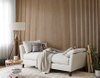 3D Fluted Soundproofing Back with Polyester Acoustic Slat Wood Wall Panel