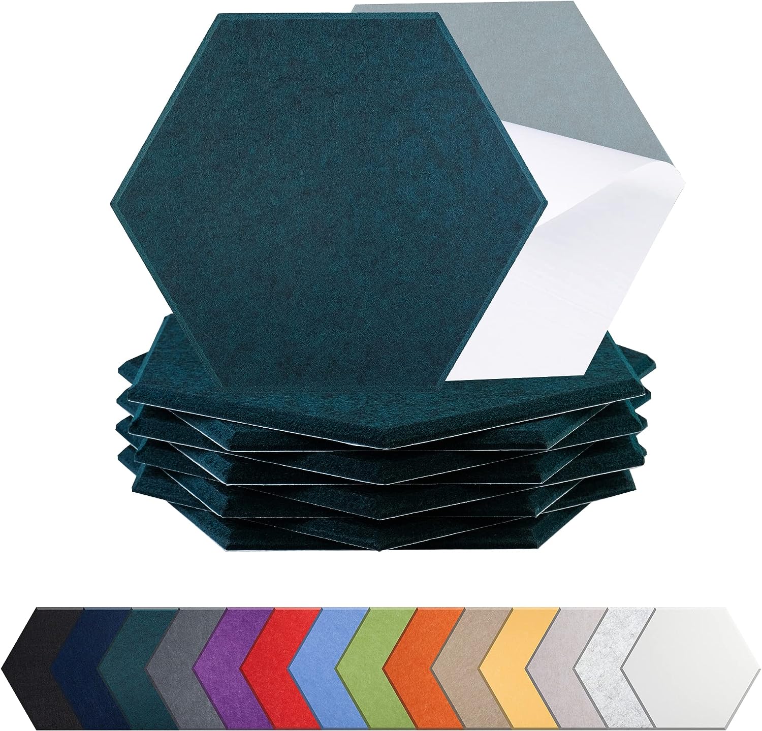 Flame Resistant Multiple Shapes Sizes Hexagon Sound Proof Dampening Panels for Recording Studio Home Offices