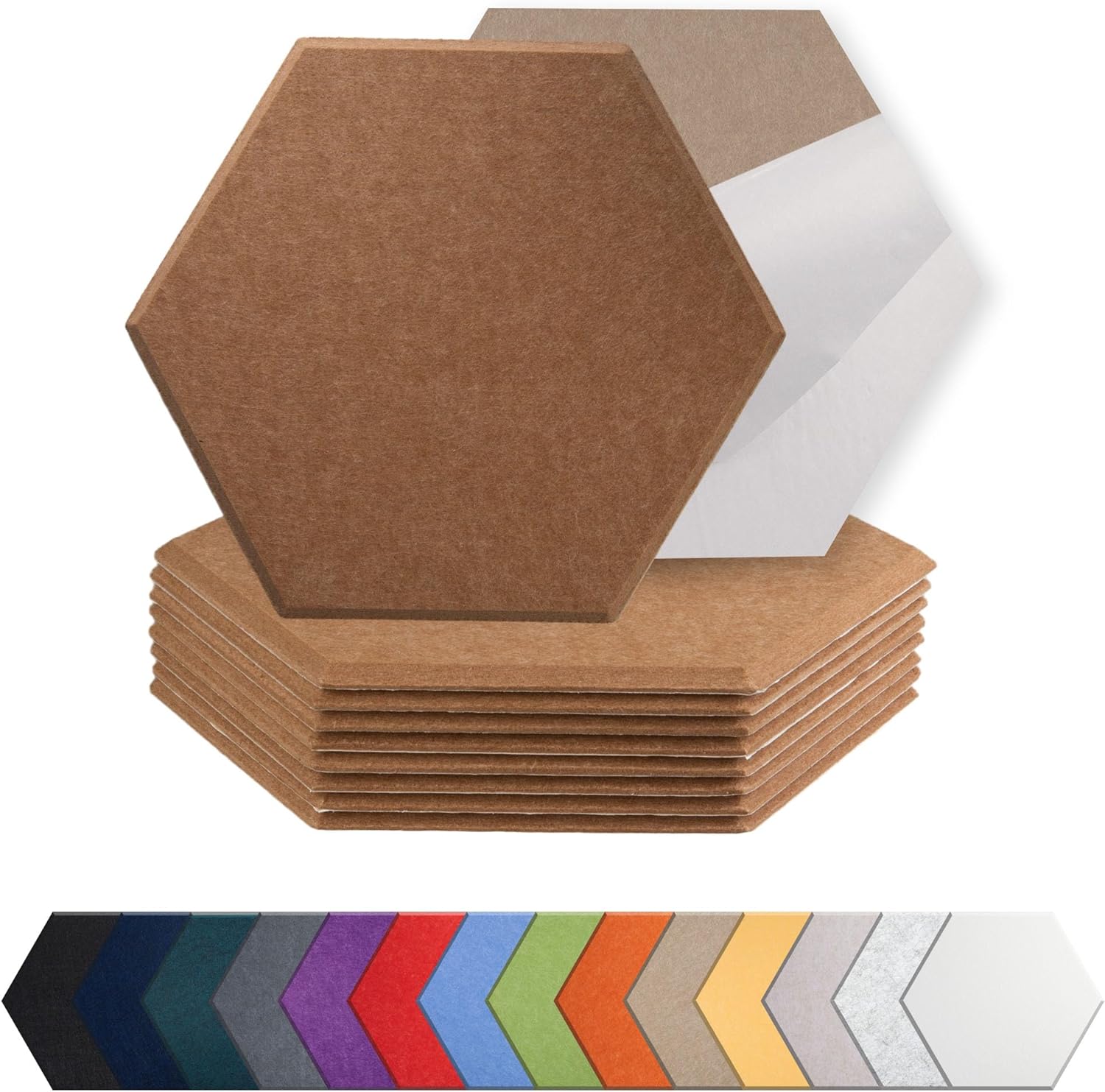 Flame Resistant Multiple Shapes Sizes Hexagon Sound Proof Dampening Panels for Recording Studio Home Offices