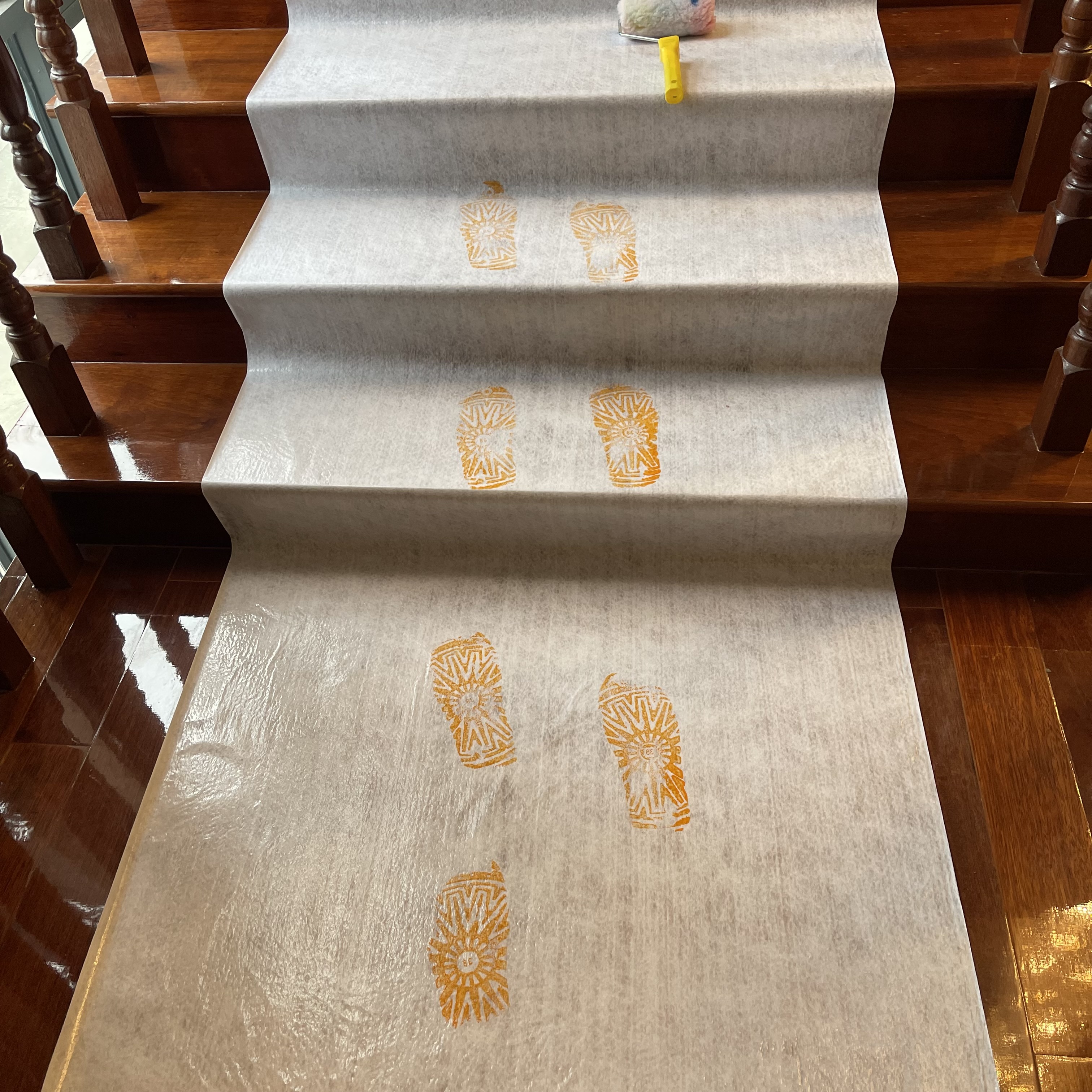 FELT ROLL 1x10M WITH ANTI ABSORBENT BACKING CUSHION FELT PROTECTION FLEECE