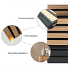 Veneer Wood Slat Pet MDF Acoustic Panel Interior Soundproofing Wall Ceiling Building Material Board Tile