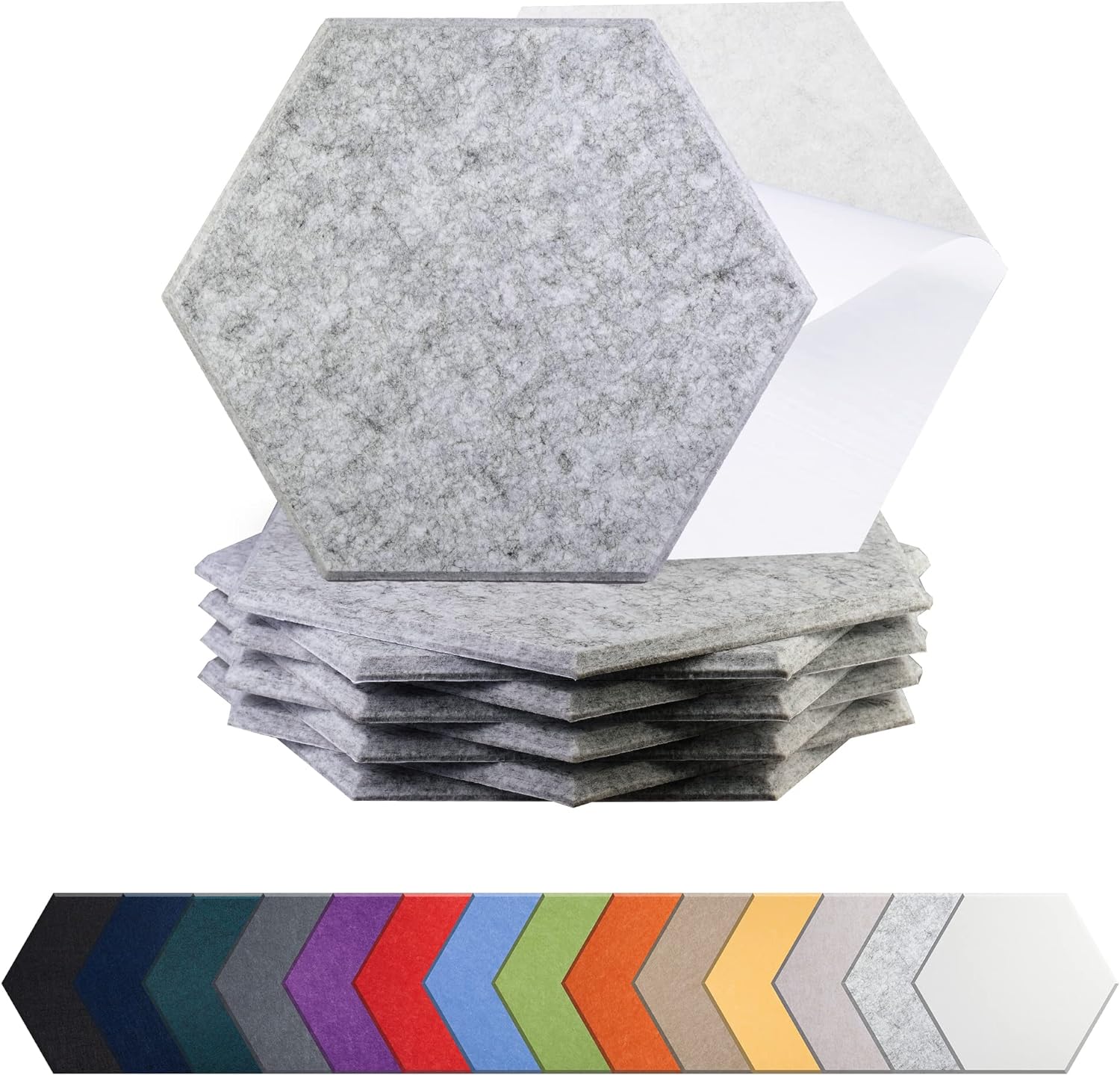 Flame Resistant Multiple Shapes Sizes Hexagon Sound Proof Dampening Panels for Recording Studio Home Offices