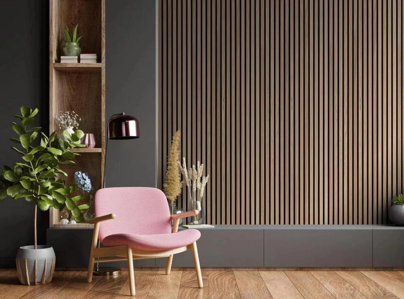 VIGOR 240X60cm Factory Direct Modern Interior Decoration akustik panel holz