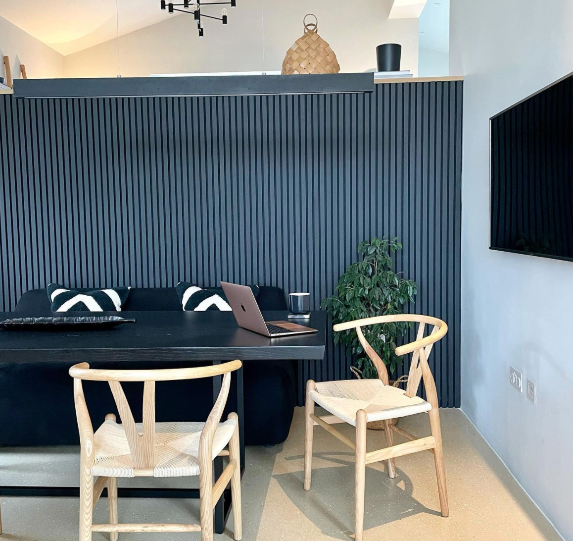 Wood Veneer PET MDF Slat Wall Panels Pet Wooden Composite Acoustic Panel